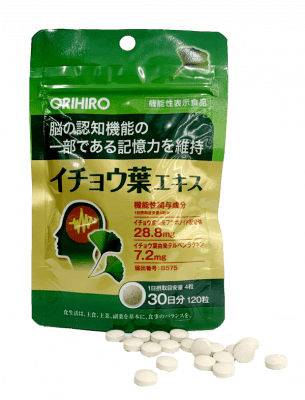 Viên bổ não Ginkgo Orihiro túi 120 viên